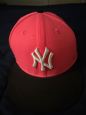 New Era Pink and Black New York Yankees Fitted Hat